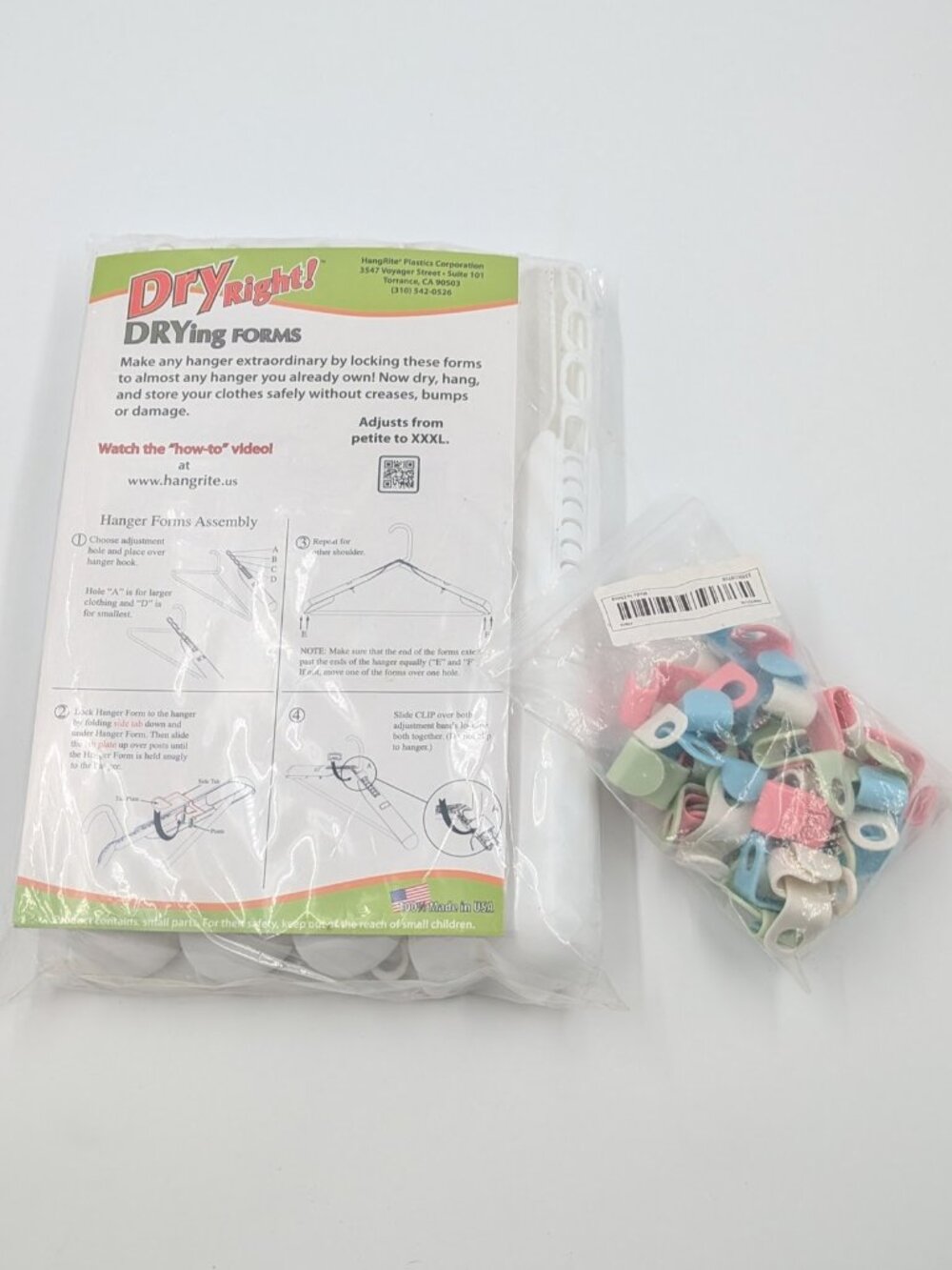 DryRight Drying Forms with Free 40pc Hanger Connector Hook Set *NWT*